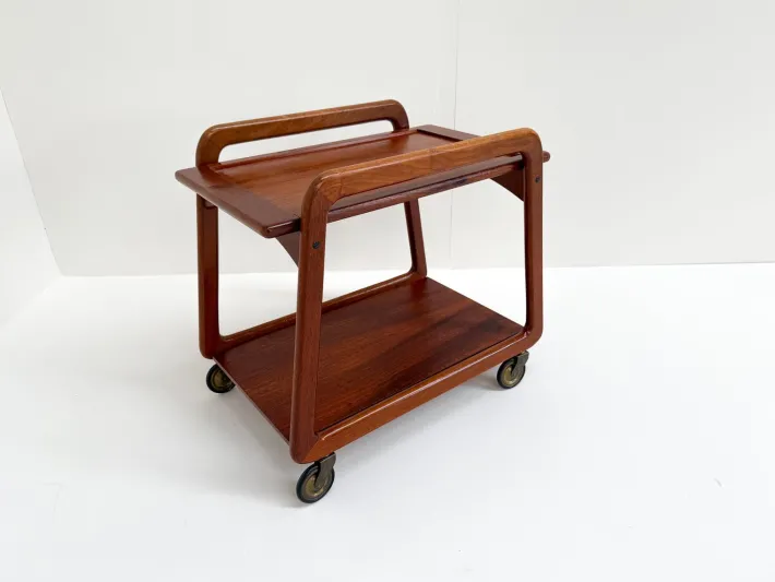 Pamono Mid-Century Modern Danish Serving Cart by Henning Wind-Hansen for Sika Furniture, 1960s Sale