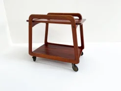Pamono Mid-Century Modern Danish Serving Cart by Henning Wind-Hansen for Sika Furniture, 1960s Sale