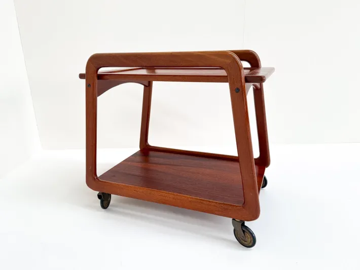 Pamono Mid-Century Modern Danish Serving Cart by Henning Wind-Hansen for Sika Furniture, 1960s Sale