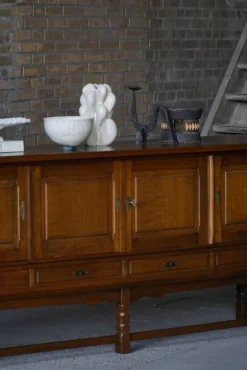 Pamono Mid-Century Modern Danish Sideboard in Dark Stained Oak by Henning Kjærnulf, 1960s New