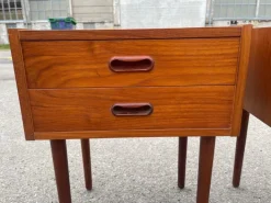 Pamono Mid-Century Modern Danish Teak Nightstands, 1964, Set of 2 New