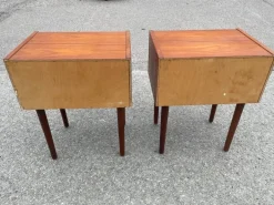 Pamono Mid-Century Modern Danish Teak Nightstands, 1964, Set of 2 New