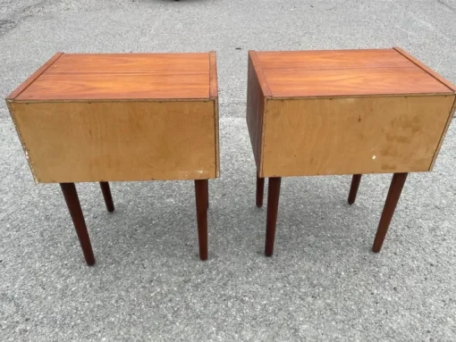 Pamono Mid-Century Modern Danish Teak Nightstands, 1964, Set of 2 New