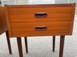 Pamono Mid-Century Modern Danish Teak Nightstands, 1964, Set of 2 New