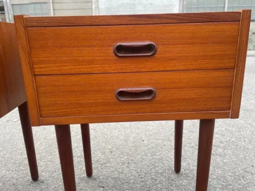 Pamono Mid-Century Modern Danish Teak Nightstands, 1964, Set of 2 New