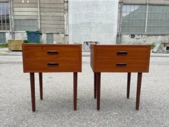 Pamono Mid-Century Modern Danish Teak Nightstands, 1964, Set of 2 New