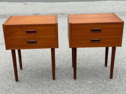 Pamono Mid-Century Modern Danish Teak Nightstands, 1964, Set of 2 New
