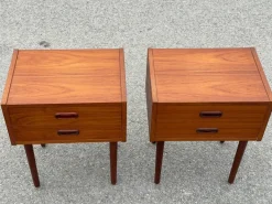 Pamono Mid-Century Modern Danish Teak Nightstands, 1964, Set of 2 New