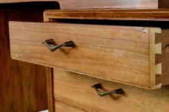 Pamono Mid-Century Modern Danish Walnut and Brass Desk by Alfred Cox, 1960s