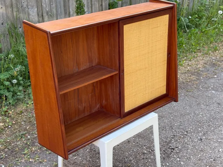 Pamono Midcentury Modern Danish Teak Wall Makeup Mirror with Light, 1960s Outlet