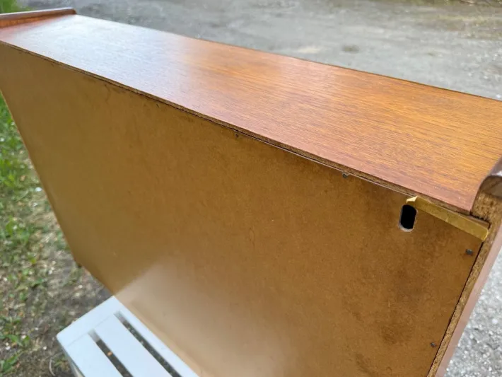 Pamono Midcentury Modern Danish Teak Wall Makeup Mirror with Light, 1960s Outlet