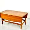 Pamono Mid-Century Modern Danish Style Drop Leaf Teak Coffee Table, 1960s Outlet