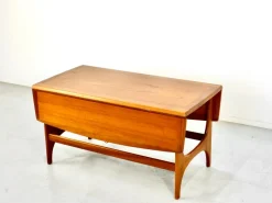 Pamono Mid-Century Modern Danish Style Drop Leaf Teak Coffee Table, 1960s Outlet
