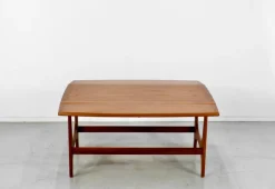 Pamono Mid-Century Modern Danish Style Drop Leaf Teak Coffee Table, 1960s Outlet