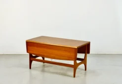 Pamono Mid-Century Modern Danish Style Drop Leaf Teak Coffee Table, 1960s Outlet