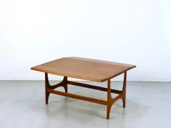 Pamono Mid-Century Modern Danish Style Drop Leaf Teak Coffee Table, 1960s Outlet