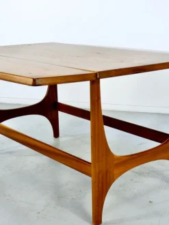 Pamono Mid-Century Modern Danish Style Drop Leaf Teak Coffee Table, 1960s Outlet