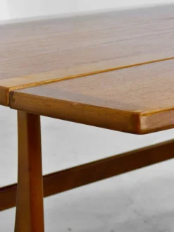 Pamono Mid-Century Modern Danish Style Drop Leaf Teak Coffee Table, 1960s Outlet