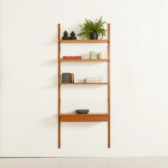 Pamono Mid-Century Modern Danish Wall Unit in Teak, 1960s Discount
