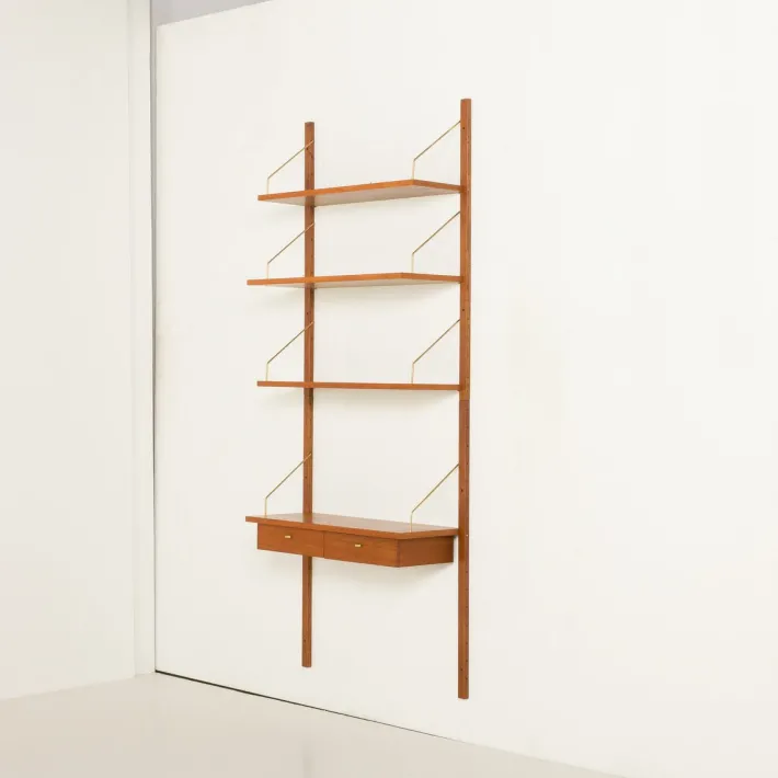 Pamono Mid-Century Modern Danish Wall Unit in Teak, 1960s Discount