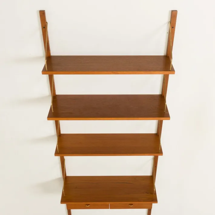 Pamono Mid-Century Modern Danish Wall Unit in Teak, 1960s Discount