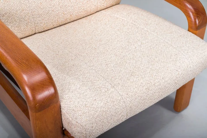 Pamono Mid-Century Modern Danish Chairs and Ottoman in Teak from HS Design, 1960s, Set of 3