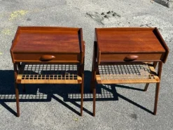 Pamono Mid-Century Modern Danish Teak Nightstands by Søren Rasmussen, 1964, Set of 2 New