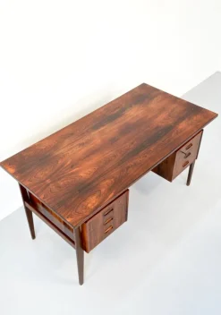 Pamono Mid-Century Modern Danish Executive Desk in Teak Hot