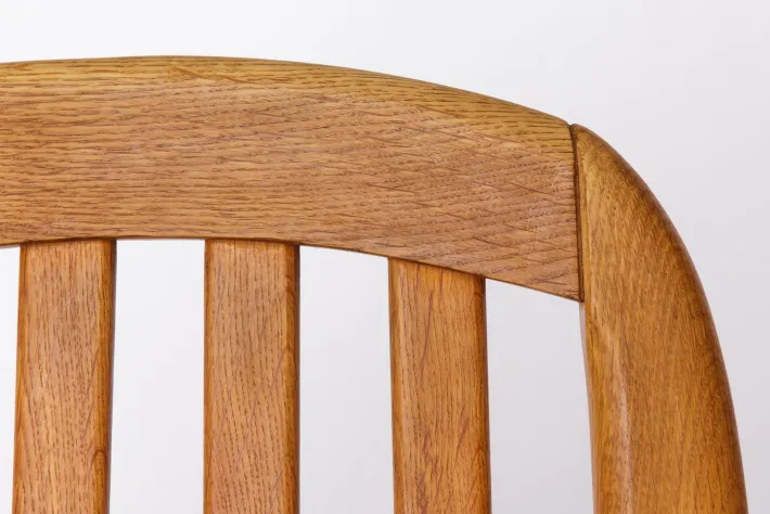 Pamono Mid-Century Modern Dining Armchairs in Oak from Dyrlund, Denmark, 1970s, Set of 4 Outlet