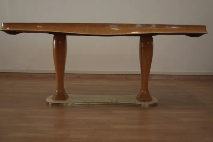 Pamono Mid-Century Modern Dining Room Set by Vittorio Dassi, 1950s, Set of 9 Clearance