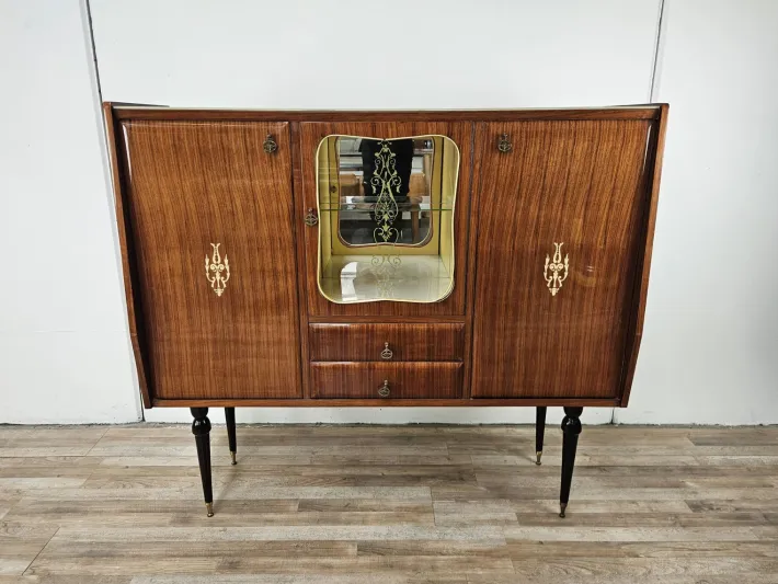 Pamono Mid-Century Modern Display Cabinet in Mahogany with Glass Top, 1960 Sale