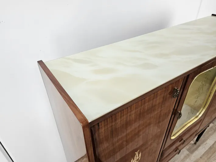 Pamono Mid-Century Modern Display Cabinet in Mahogany with Glass Top, 1960 Sale