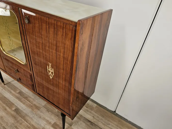 Pamono Mid-Century Modern Display Cabinet in Mahogany with Glass Top, 1960 Sale