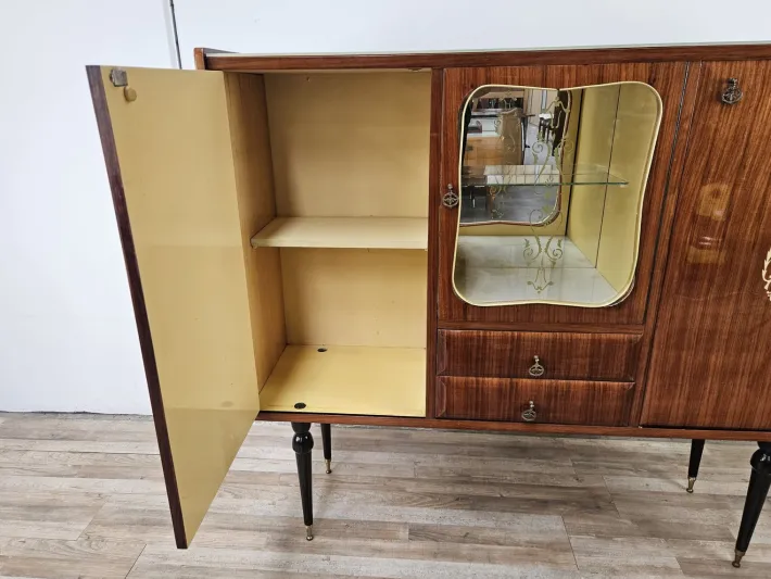 Pamono Mid-Century Modern Display Cabinet in Mahogany with Glass Top, 1960 Sale