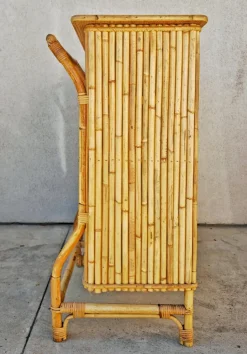 Pamono Mid-Century Modern Dry Bar in Bamboo by Tito Agnoli, 1950s Sale