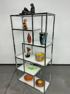 Pamono Mid-Century Modern Etagere in Chrome by Milo Baughman, 1960s Clearance