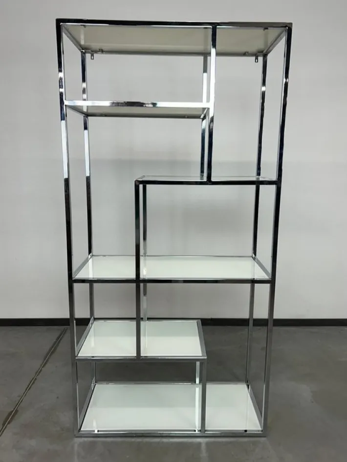 Pamono Mid-Century Modern Etagere in Chrome by Milo Baughman, 1960s Clearance