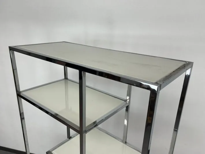 Pamono Mid-Century Modern Etagere in Chrome by Milo Baughman, 1960s Clearance