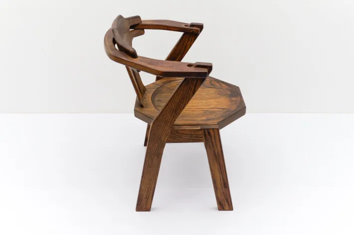 Pamono Mid-Century Modern French Provincial Oak Chair, 1960s New