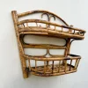 Pamono Mid-Century Modern French Bamboo and Rattan Wall Shelf, 1960s Outlet
