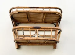 Pamono Mid-Century Modern French Bamboo and Rattan Wall Shelf, 1960s Outlet