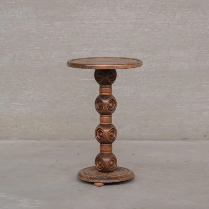 Pamono Mid-Century Modern French Wooden Side Table, 1950s