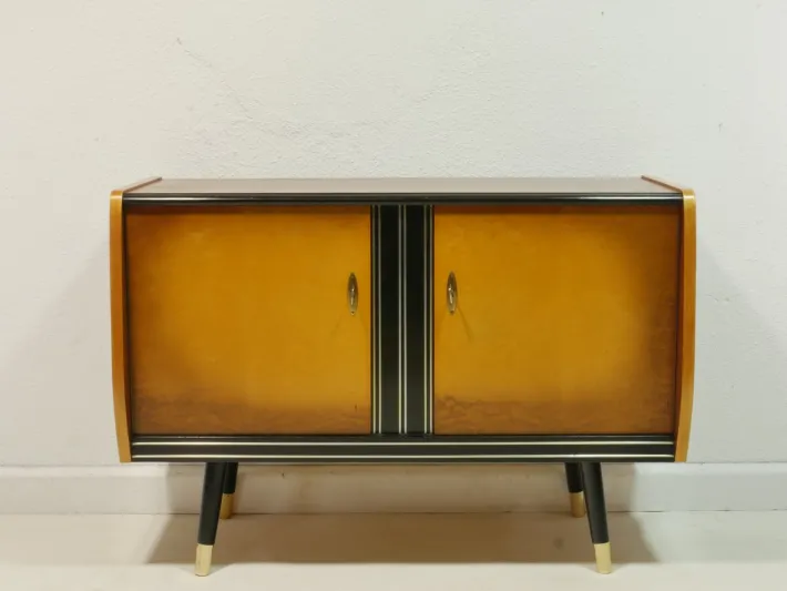 Pamono Mid-Century Modern German Sideboard in Walnut and Birch Veneer, 1960s