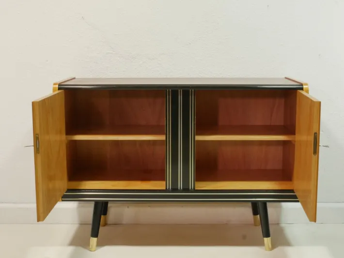 Pamono Mid-Century Modern German Sideboard in Walnut and Birch Veneer, 1960s