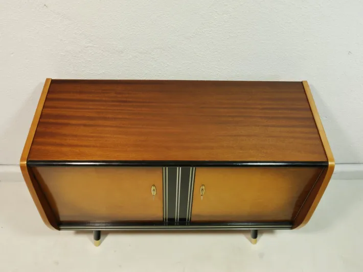 Pamono Mid-Century Modern German Sideboard in Walnut and Birch Veneer, 1960s