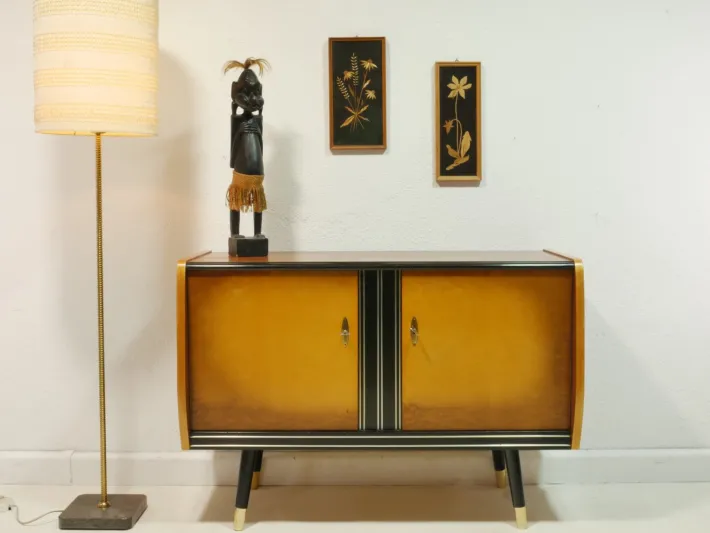 Pamono Mid-Century Modern German Sideboard in Walnut and Birch Veneer, 1960s