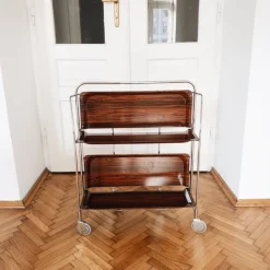 Pamono Mid-Century Modern German Bar Cart or Trolley, 1970s New