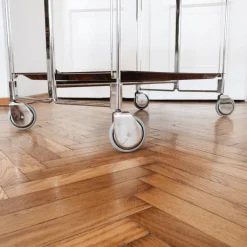 Pamono Mid-Century Modern German Bar Cart or Trolley, 1970s New