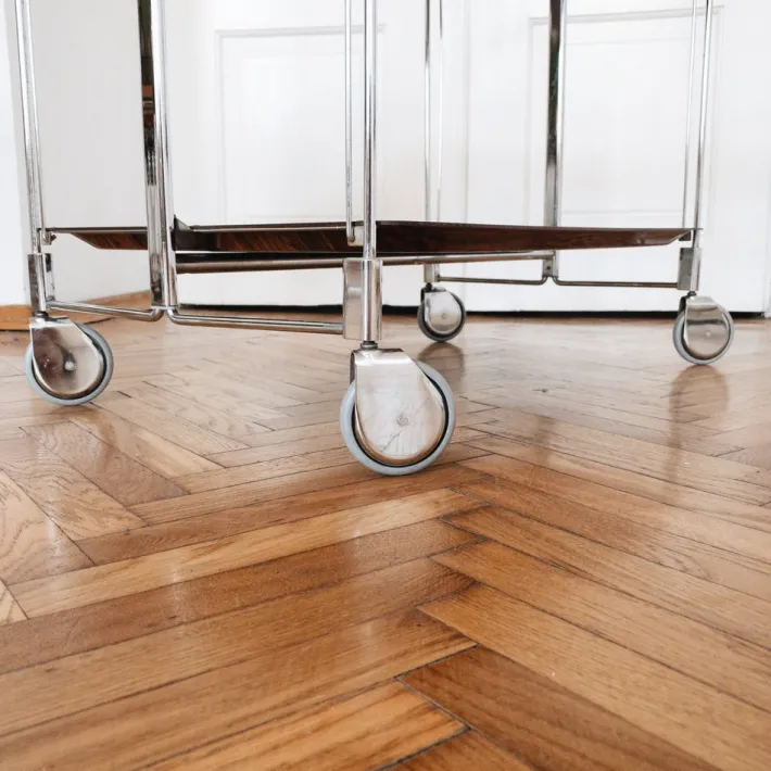 Pamono Mid-Century Modern German Bar Cart or Trolley, 1970s New