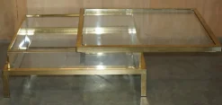Pamono Mid-Century Modern Glass Coffee Table from Maison Jansen, 1960s Online